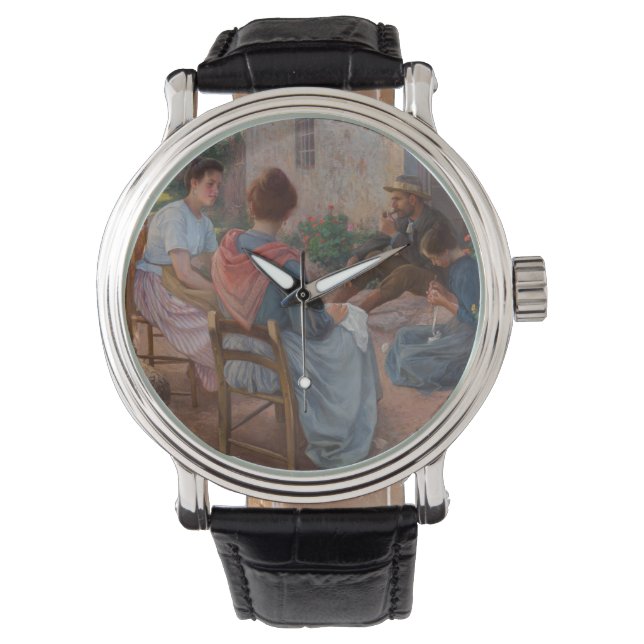 Traditionell italiensk familj (Vintage Italien) Armbandsur (Framsida)