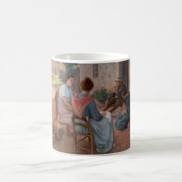 Traditionell italiensk familj (Vintage Italien) Kaffemugg