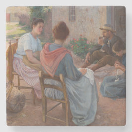 Traditionell italiensk familj (Vintage Italien) Stenunderlägg