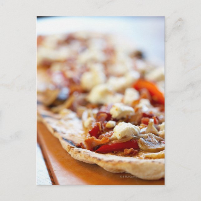Traditionell italiensk pizza vykort (Framsida)