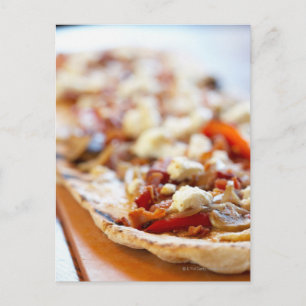 Traditionell italiensk pizza vykort