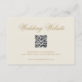 Traditionell ivoriansk formell QR-kod Elegant bröl Tilläggskort