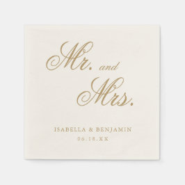 Traditionell ivorianskt Elegant bröllop Pappersservett