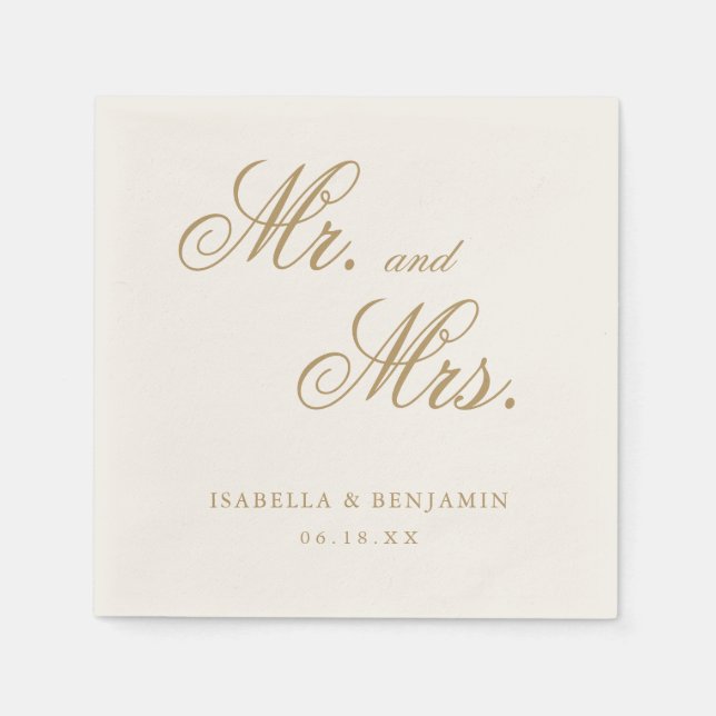 Traditionell ivorianskt Elegant bröllop Pappersservett (Framsidan)