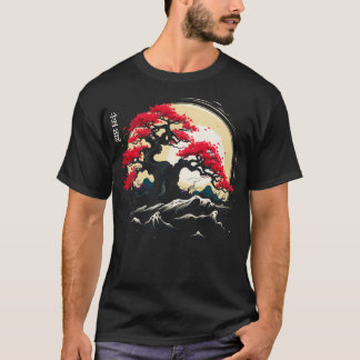 Traditionell japansk Bonsai Träd T Shirt