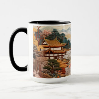 Traditionell japansk Elegant-design för teaterkons Mugg
