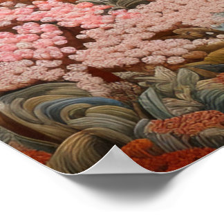 Traditionell japansk Elegant-design för teaterkons Poster