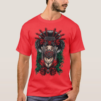 Traditionell japansk Geisha Japan-mask T Shirt