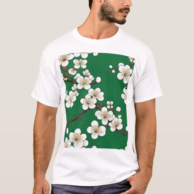 Traditionell japansk geometrisk mönsterdesign 0043 t shirt (Framsida)