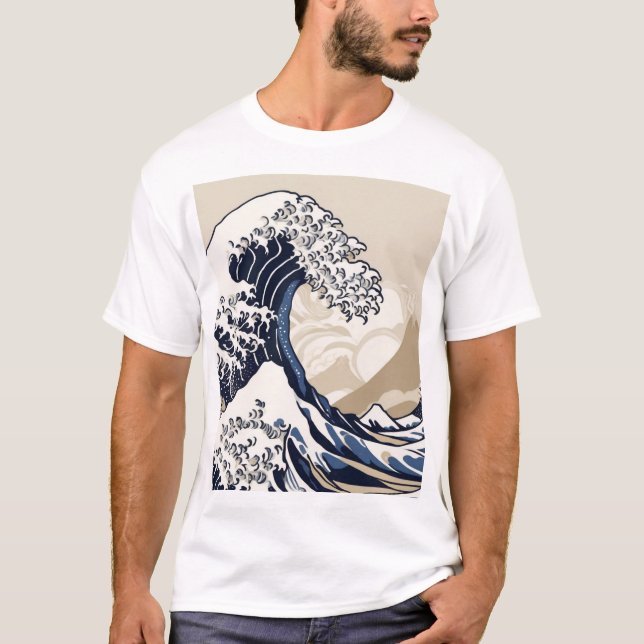 Traditionell japansk geometrisk mönsterdesign 0064 t shirt (Framsida)