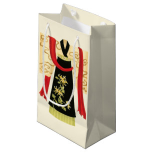 Traditionell japansk Kimono med Blommigt Print