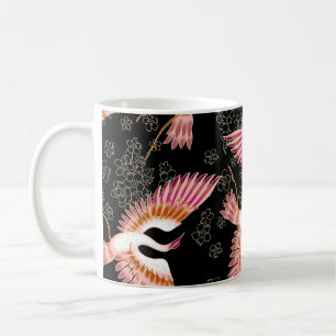 Traditionell japansk Kimono Motifs Mönster Kaffemugg