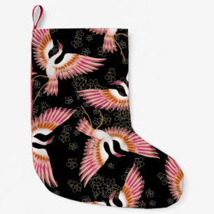 Traditionell japansk Kimono Motifs Mönster Liten Julstrumpa