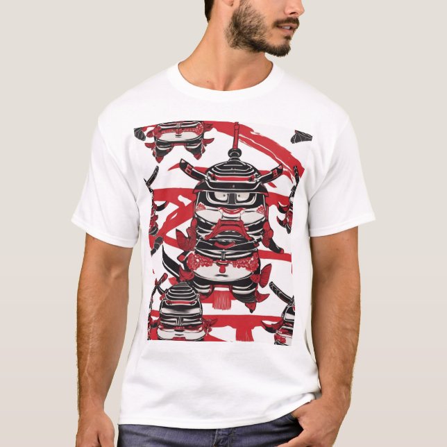 Traditionell japansk mönsterdesign 0015 t shirt (Framsida)