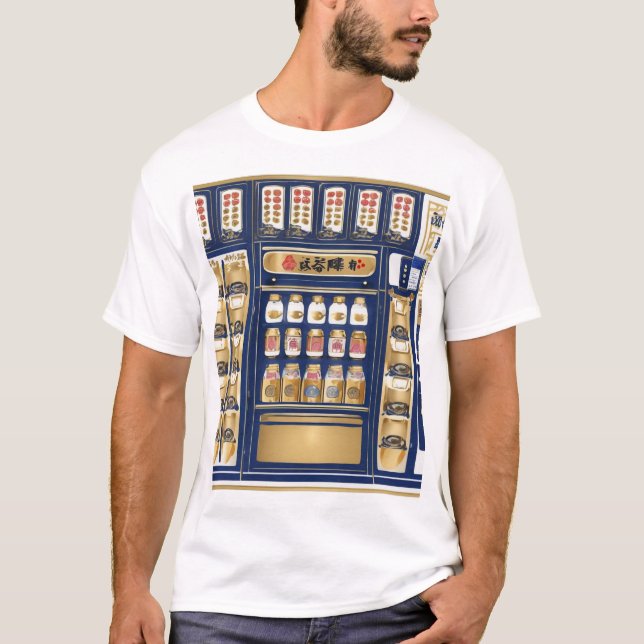 Traditionell japansk mönsterdesign sömlös texti t shirt (Framsida)