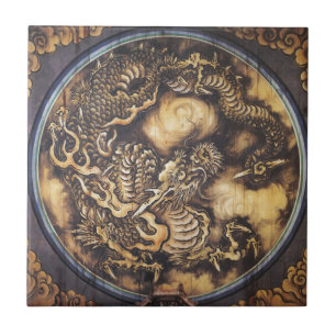 Traditionell japansk orientalisk drake - 日本 - kakelplatta