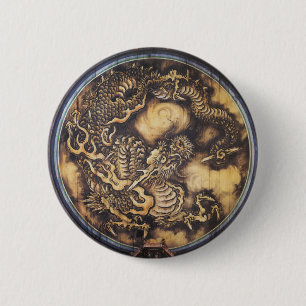 Traditionell japansk orientalisk drake - 日本 -  knapp