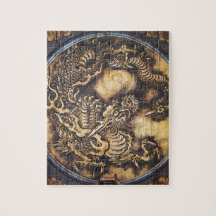 Traditionell japansk orientalisk drake - 日本 - pussel
