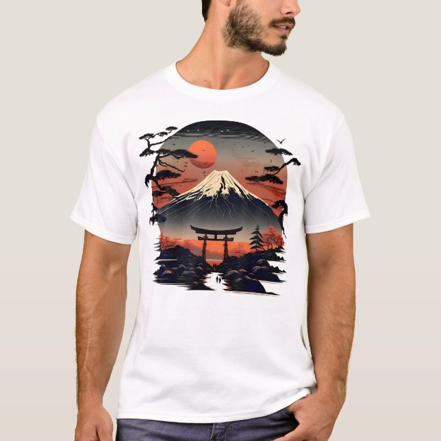Traditionell japansk t shirt (Framsida)