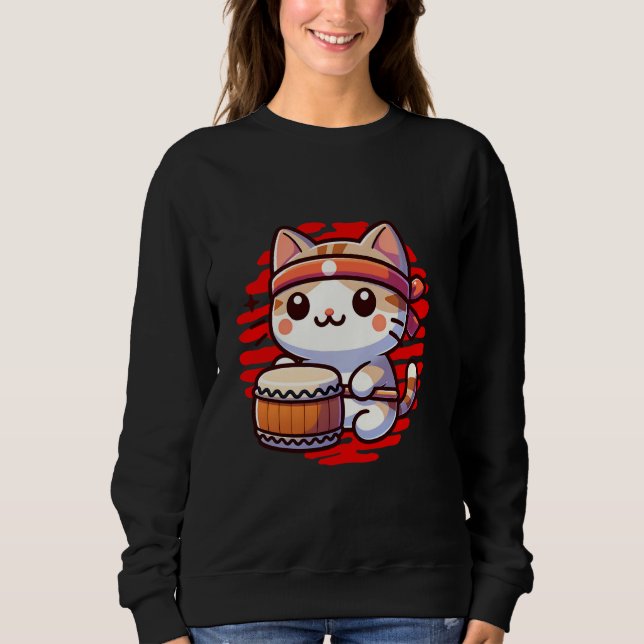 Traditionell japansk Taiko-rom T Shirt (Framsida)