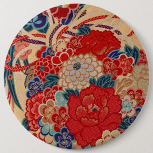 Traditionell japansk tygdesign knapp