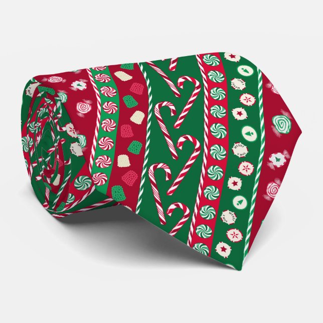 Traditionell Jul Candies Rand Mönster Slips (Rullad)