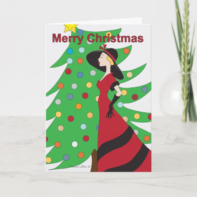 Traditionell jul helgkort (Framsida)