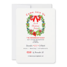 Traditionell jul i Party Inbjudan