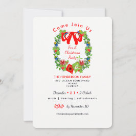 Traditionell jul i Party Inbjudan
