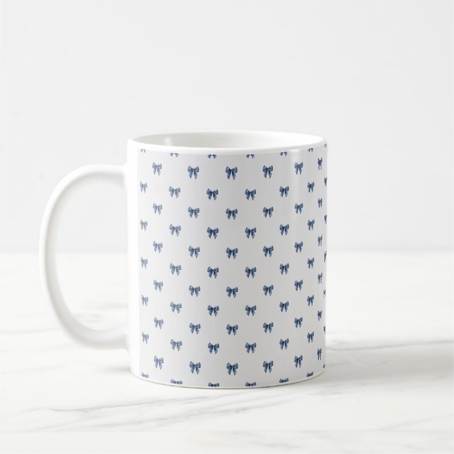 Traditionell jul med blå knut  kaffemugg (Vänster)