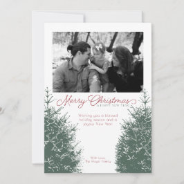 Traditionell jul- och nyårsfirande kort