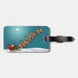 Traditionell jul Santa och ren Bagagebricka
