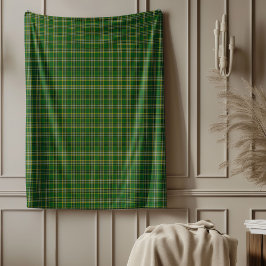 Traditionell jul Tartan Throw för bekvämlighet Fleecefilt