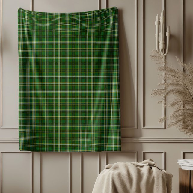 Traditionell jul Tartan Throw för bekvämlighet Fleecefilt (Traditional Christmas Tartan Throw for Comfort)