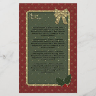 Traditionell juldesign brevpapper