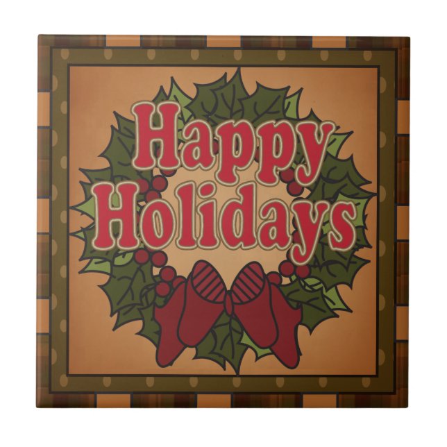 Traditionell Julfrö Kakelplatta (Framsidan)