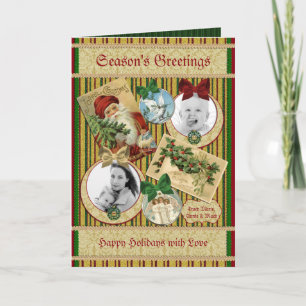Traditionell julklapp, klassiskt Helgdag Photo Ram Kort
