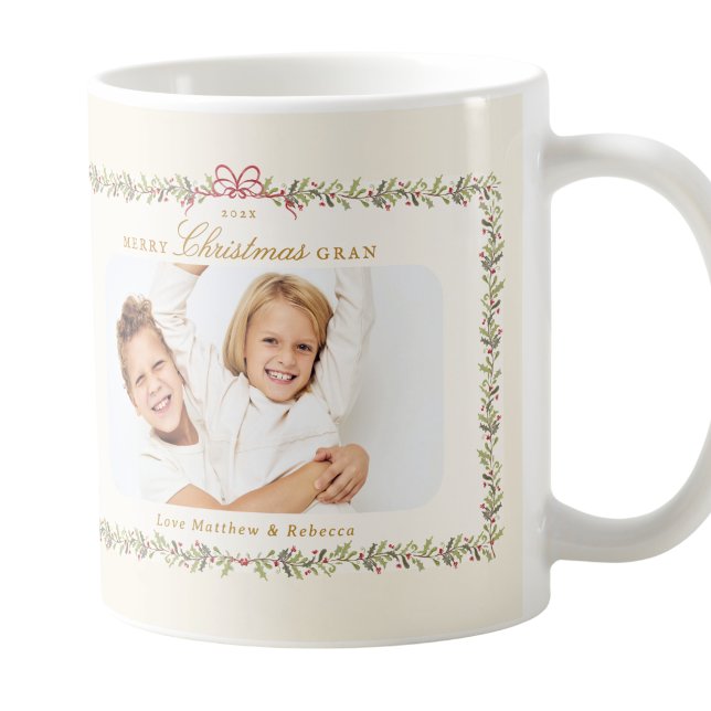 traditionell julklippspresent botanisk foto presen kaffemugg (Skapare uppladdad)