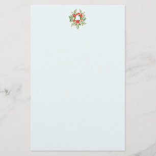 Traditionell julkrans brevpapper