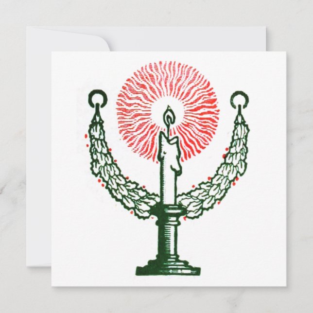 Traditionell jullykta kort (Framsida)