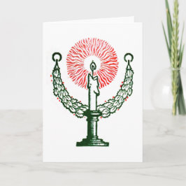 Traditionell jullykta kort