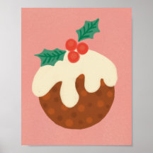Traditionell julpudding poster