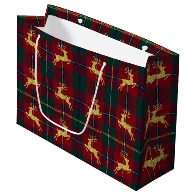 Traditionell julskotsk Plaid (Framsidan Vinklad)