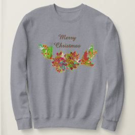 Traditionell julstjärna och järnek Merry Christmas T Shirt