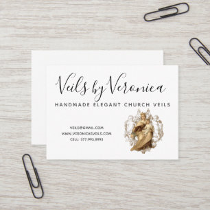 Traditionell katolsk jungfru Mary Mount Carmel Jes Visitkort