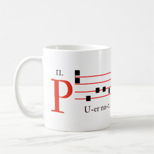 Traditionell katolsk latinsk massa Gregorian Chant Kaffemugg