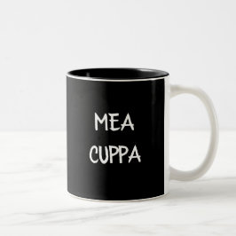 Traditionell katolsk latinsk mea Cuppa Två-Tonad Mugg