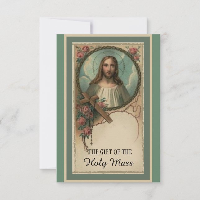 Traditionell katolsk massa som ger Helig Heart (Framsida)