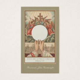 Traditionell katolsk präst Prayer-Religiösa Visitkort