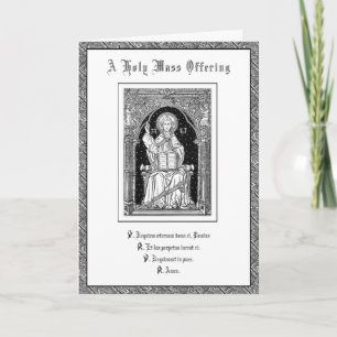 Traditionell katolsk sympatimassa som ger Jesus Kort